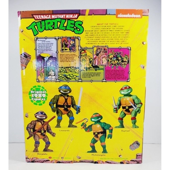 NIB 2022 Teenage Mutant Ninja Turtles Michelangelo 1989 Reissue Giant Figure 12" - Picture 6 of 7